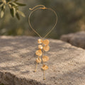 Ginkgo Leaf Tassel Necklace