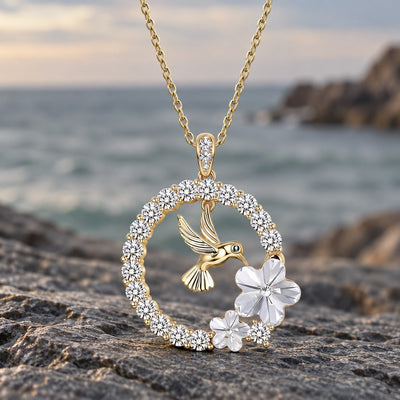 Hummingbird Flower Necklace