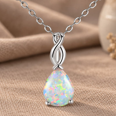 Opal Pendant Necklace