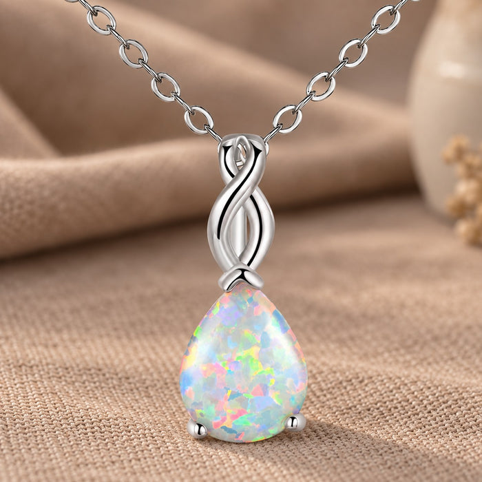 Opal Pendant Necklace