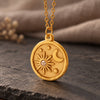 Round Moon Pendant Necklace 1